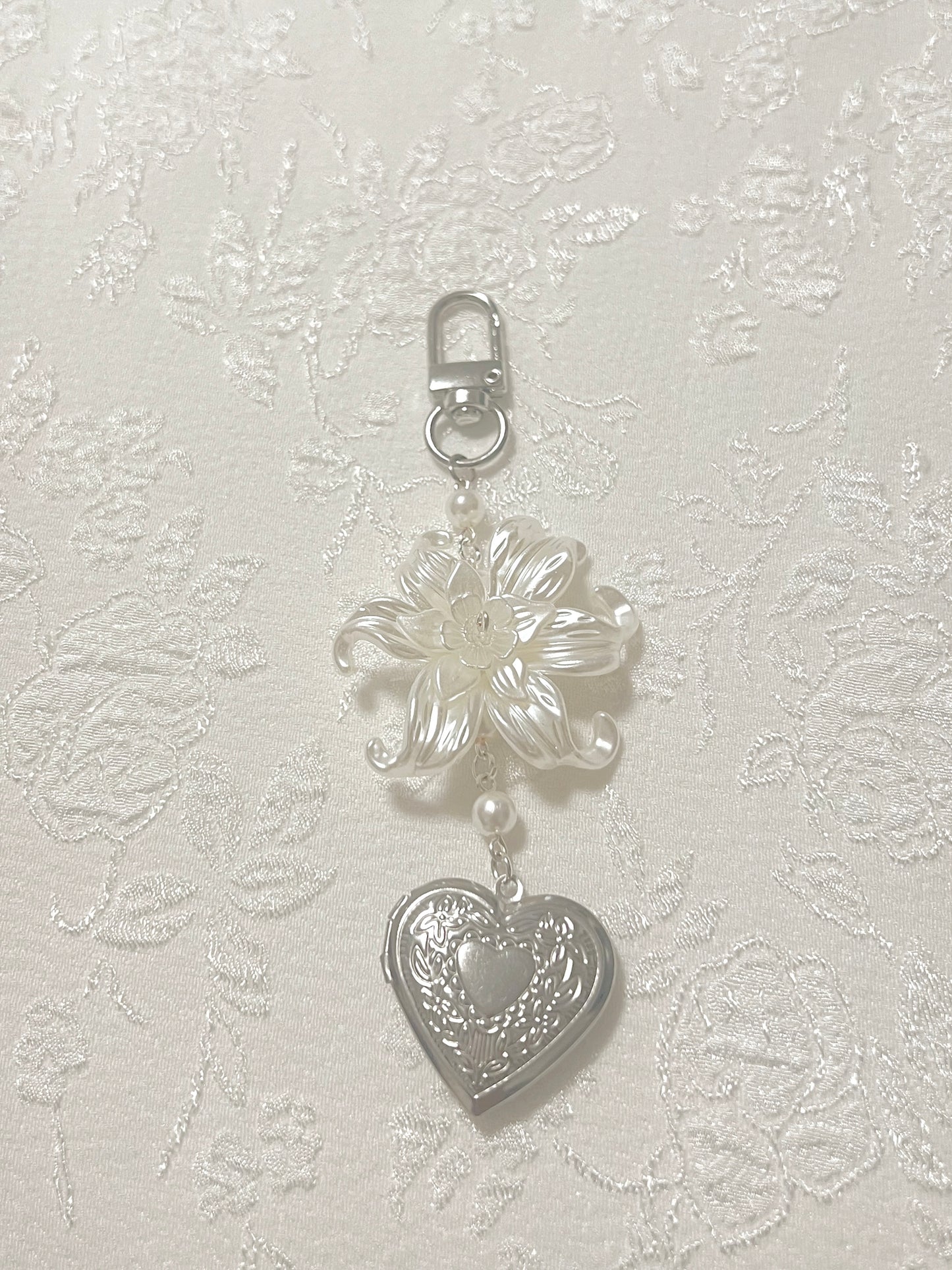 Iris Flower Bag Charm