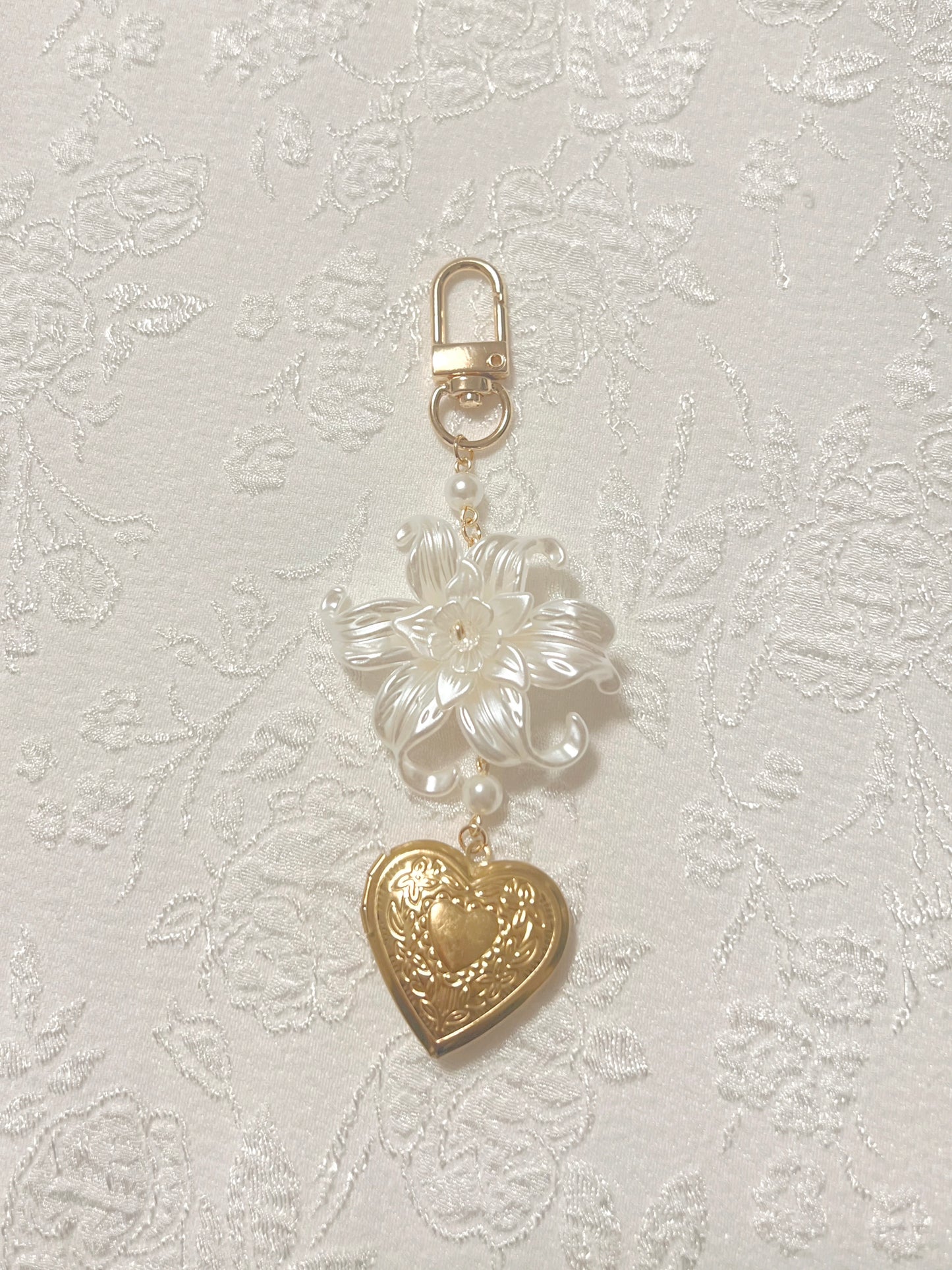 Iris Flower Bag Charm
