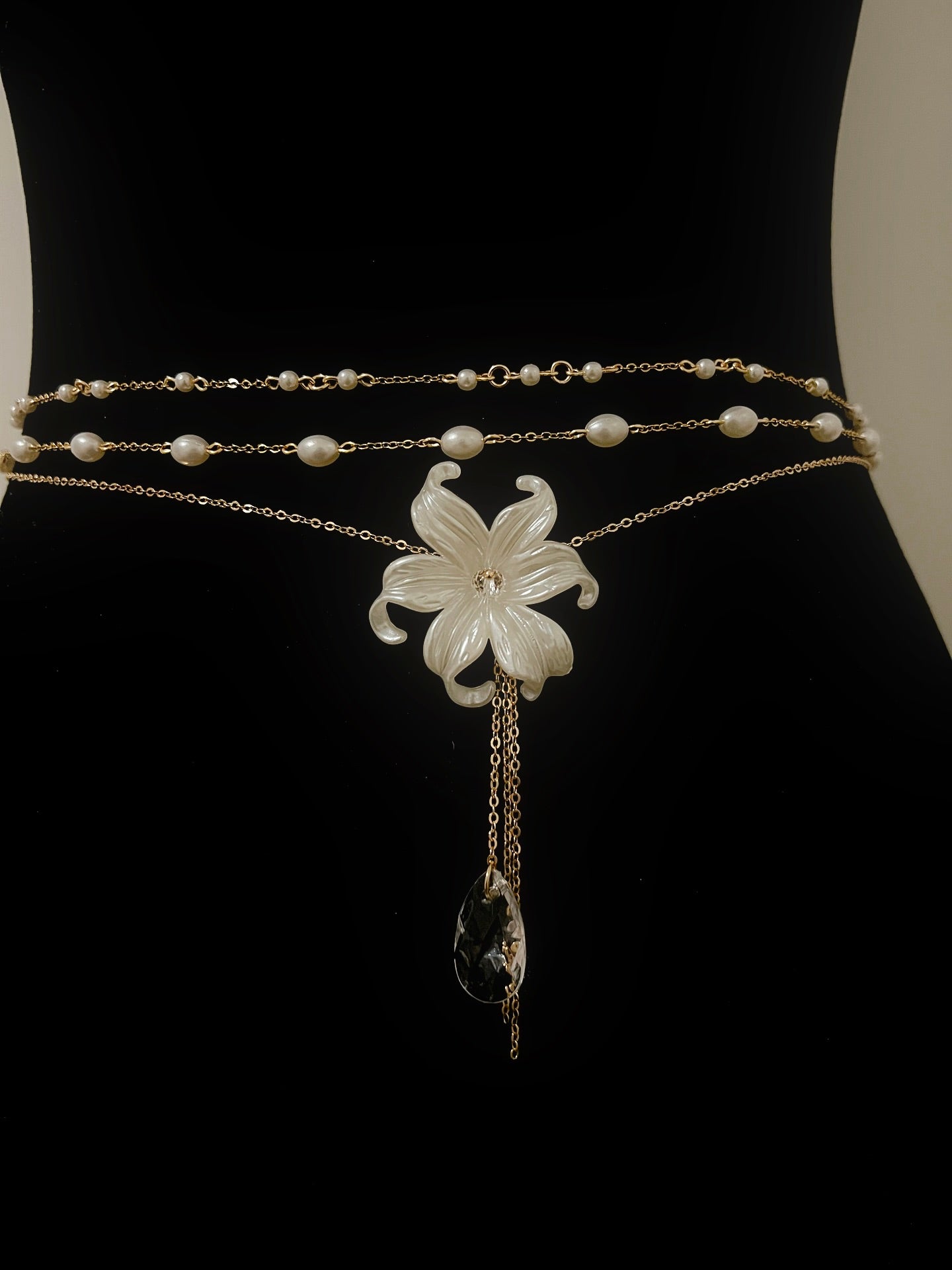 Pearl Waist Chain Set of 3