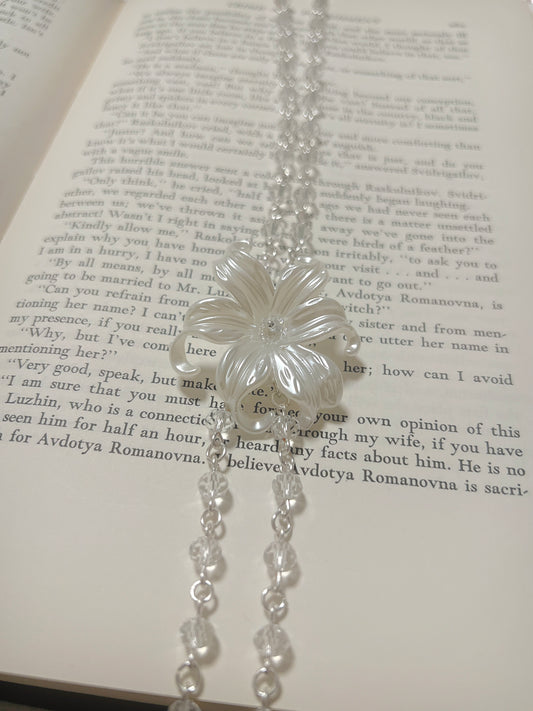 Crystalline Bead Iris Necklace